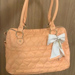 Betsey Johnson Orange Cream Purse